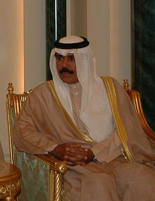 <span class="mw-page-title-main">Nawaf Al-Ahmad Al-Jaber Al-Sabah</span> Emir of Kuwait from 2020 to 2023