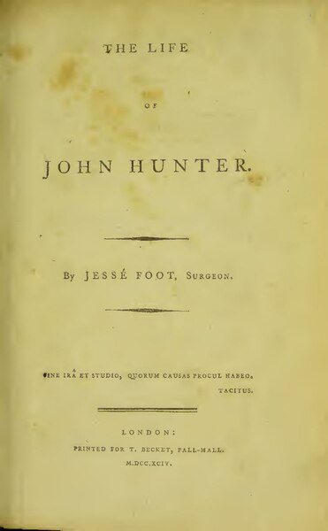 File:The life of John Hunter (IA b21438778).pdf