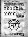 Cipher, from Heinrich Cornelius Agrippa's "De Occulta Philosophia", english edition.