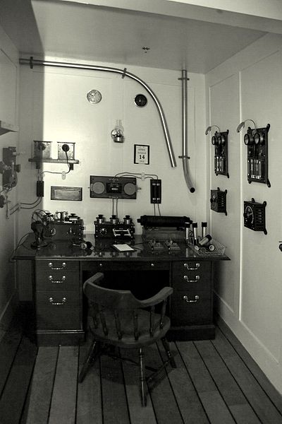 File:Titanic's Marconi room antique.jpg