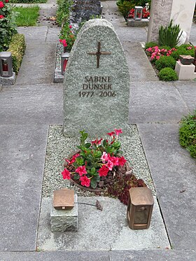Tombe de Sabine Dünzer à Schan