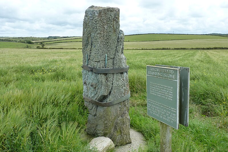 File:Tregwehelydd Standing Stone.JPG