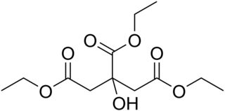 <span class="mw-page-title-main">Triethyl citrate</span> Chemical compound