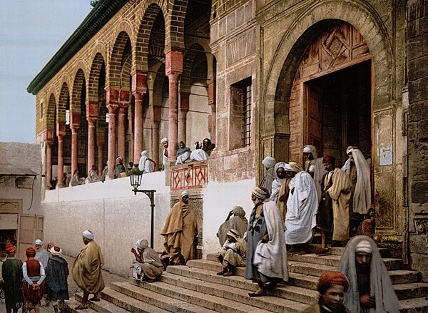 Photochrom print of the main entrance in 1890