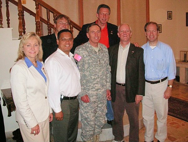 Jerry McNerney meeting with Commander of Multi-National Force – Iraq General David Petraeus in 2007.