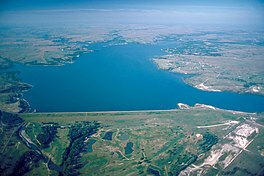 USACE Benbrook Danau dan Dam.jpg