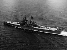 Worcester underway on 31 May 1952. USS Worcester (CL-144) underway on 31 May 1952 (NH 91831).jpg