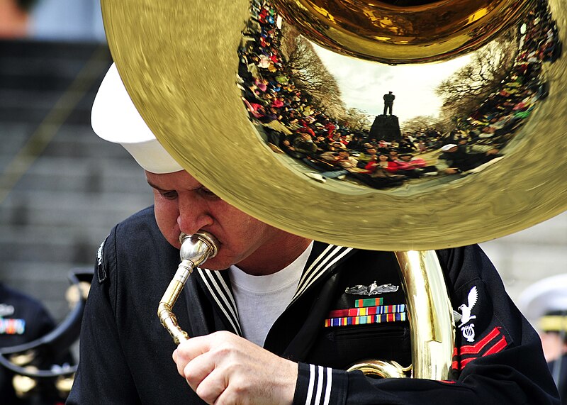 File:US Navy 110406-N-RO948-149 Musician 2nd Class Eric Cavender plays the tuba as the U.S. 7th Fleet Band performs at a city park while on tour in the.jpg