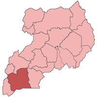Map of the Archdiocese of Mbarara