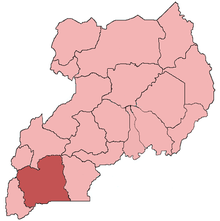 Location of the Archdiocese of Mbarara within Uganda