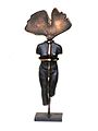 Ginkgo-Statuette von Ursula Stock, Bronze, Höhe x Breite x Tiefe: 20 x 8 x 2,5 cm, 2014.
