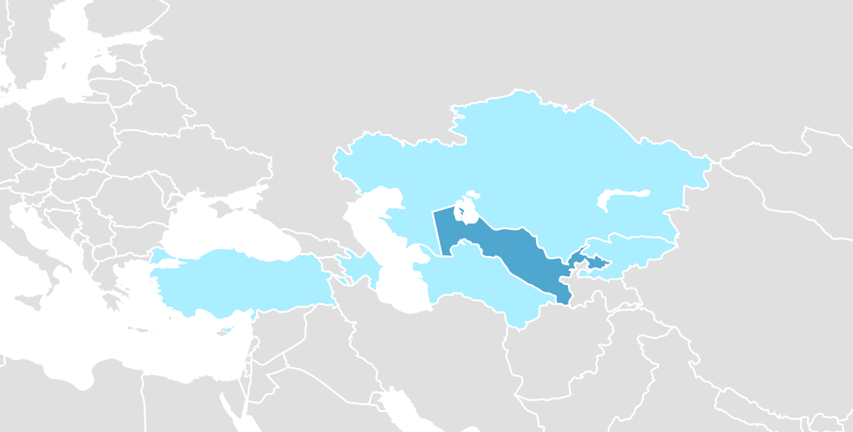 Uzbekistan states. Файл Kyrgyzstan location. OC Turkic.