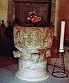 Font in Vamlingbo church, Gotland