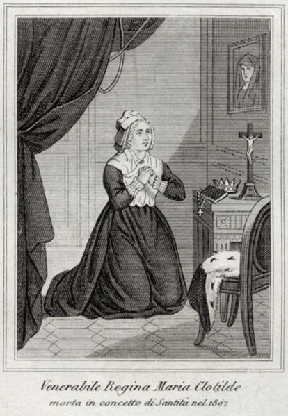 File:Venerabile Regina Maria Clotilde, engraving.png