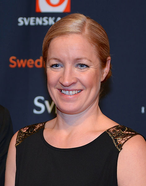 Victoria Sandell Svensson at the Swedish Sports Awards inside the Stockholm Globe Arena in Stockholm, Sweden in January 2014
