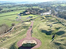 View from tower to Crich village View from Crich Memorial - geograph.org.uk - 1286115.jpg