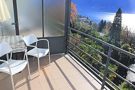 Day 71: Hotel balcony, Monte Verità, Ascona, Switzerland