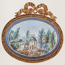 Viktor Heideloff: Ruinen eines römischen Bades im Englischen Garten, 1790.