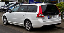 Volvo V70 D3 Linje Svart (III, Facelift) - Heckansicht, 2. Mai 2015, Dusseldorf.jpg