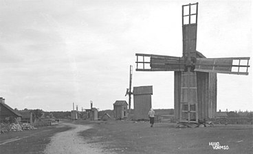 Väderkvarnar på Vormsi, 1930-tal