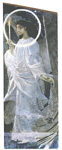 Ángel con incensario y vela, 1887