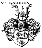 Wappen von Gaehren (Görne), nach Siebmacher (1701)