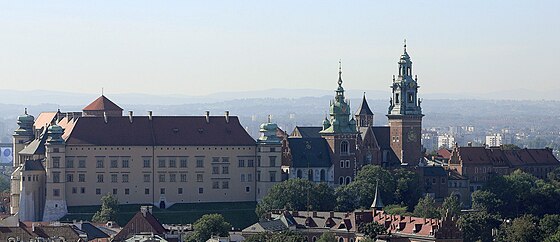 Wawel Castle in Kraków, seat of Polish kings from 1038 until the capital was moved to Warsaw in 1596.