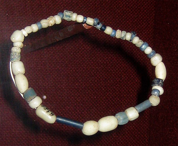 Trade beads found at a Wichita village site, c. 1740, collection of the Oklahoma History Center