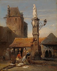 Mercato del pesce, 1838, Amsterdams Historisch Museum