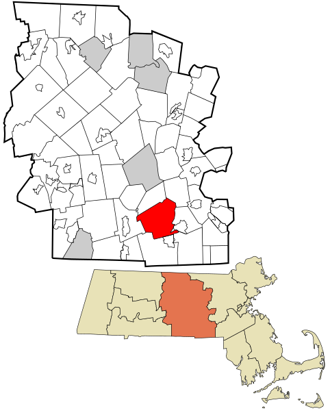 File:Worcester County Massachusetts incorporated and unincorporated areas Sutton highlighted.svg