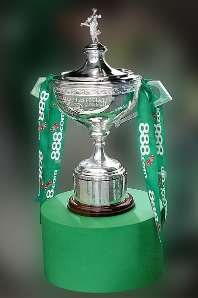 World Snooker Championship trophy during the 2007 event