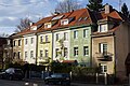 Symmetrically composed group of terraced houses