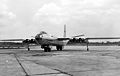 XB-48 on the ground. Cooling tunnels are beetwen the engines.