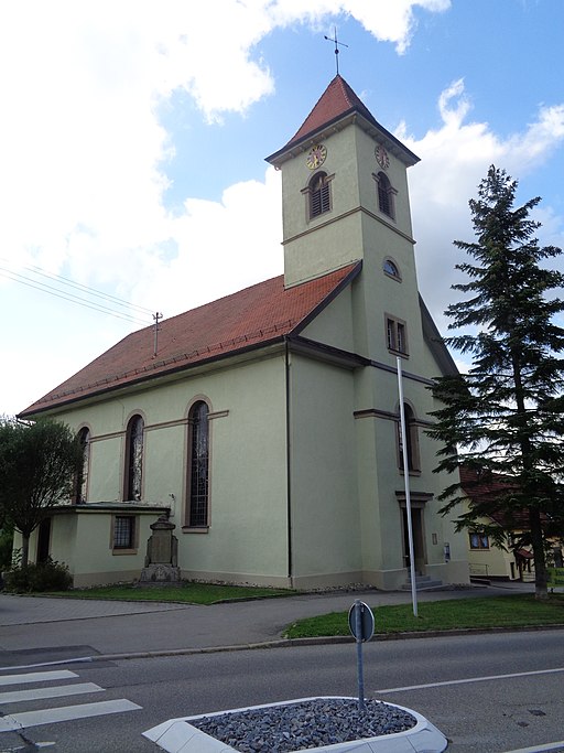 Zillhausen Gefallenendenkmal WK I evangelische Kirche DSC01807