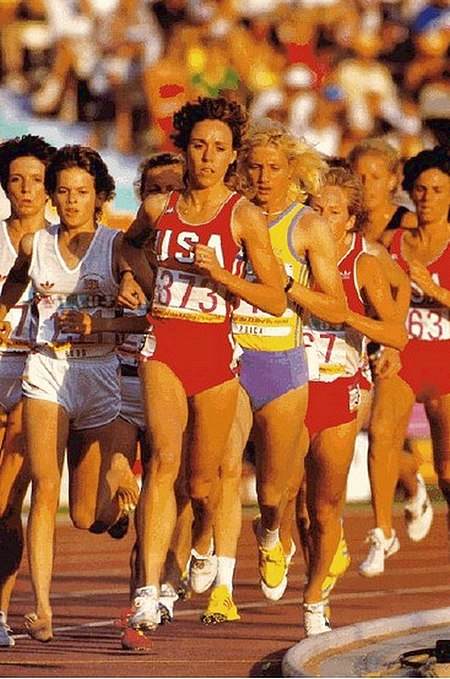 Zola Budd, Mary Decker, Maricica Puică 1984.jpg