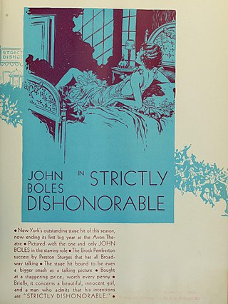 <i>Strictly Dishonorable</i> (1931 film) 1931 film