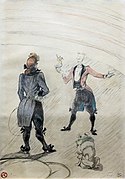 Au Cirque ; la dresseuse d'animaux - Toulouse-Lautrec, 1899 (The animal trainer)