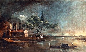 The Island of Anconeta by Francesco Guardi - Gallerie Accademia