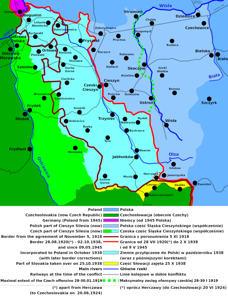 Тешинская Силезия 1938. Тешинская Силезия на карте. Польша Тешинская область 1938. Тешинская область на карте.