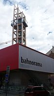 Das von 2010 bis 2014 für Besucher zugängliche Bahnorama beherbergte auch eine Ausstellung zum Projekt