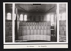 13 Botsfengselet i Oslo, interiør i kirken, fra album med bilder fra Oslo Botsfengsel, 1935, Anders Beer Wilse, Preus Museum, NMFF.000146-13.jpg