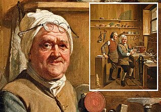 Optiker John Cuff 1772 in seiner Werkstatt, London