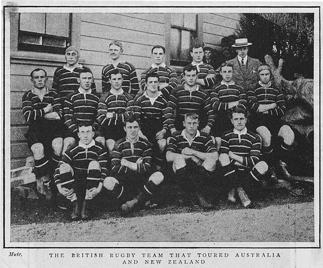 The Lions team that toured on Australia and New Zealand in 1904. They played four test, winning three