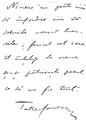 1908 - Autograf trimis de Take Ionescu revistei Gazeta de Transilvania din Brasov la aniversarea de 70 de ani.PNG