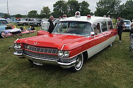 1964 Cadillac ambulance with Miller-Meteor body.
