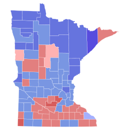 1966 United States Senate election in Minnesota results map by county.svg
