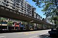 Táiběi Da-an District FùXìng South Rd Wenshan-Neihu Line (elevated) of the Táiběi Metro Táiběi Stadtteil Da-an FùXìng South Rd Wenshan-Neihu Linie oder Wenhu Linie (aufgeständert) der Metro Táiběi