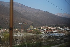 Bedano fotita el la trajno de Belinzono al Lugano