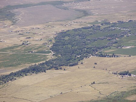 2012-06-20 View of Lamoille in Nevada from the northeast wall of Lamoille Canyon.jpg