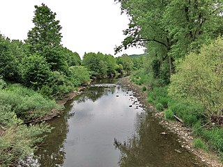 Enz river in Baden-Württemberg, Germany